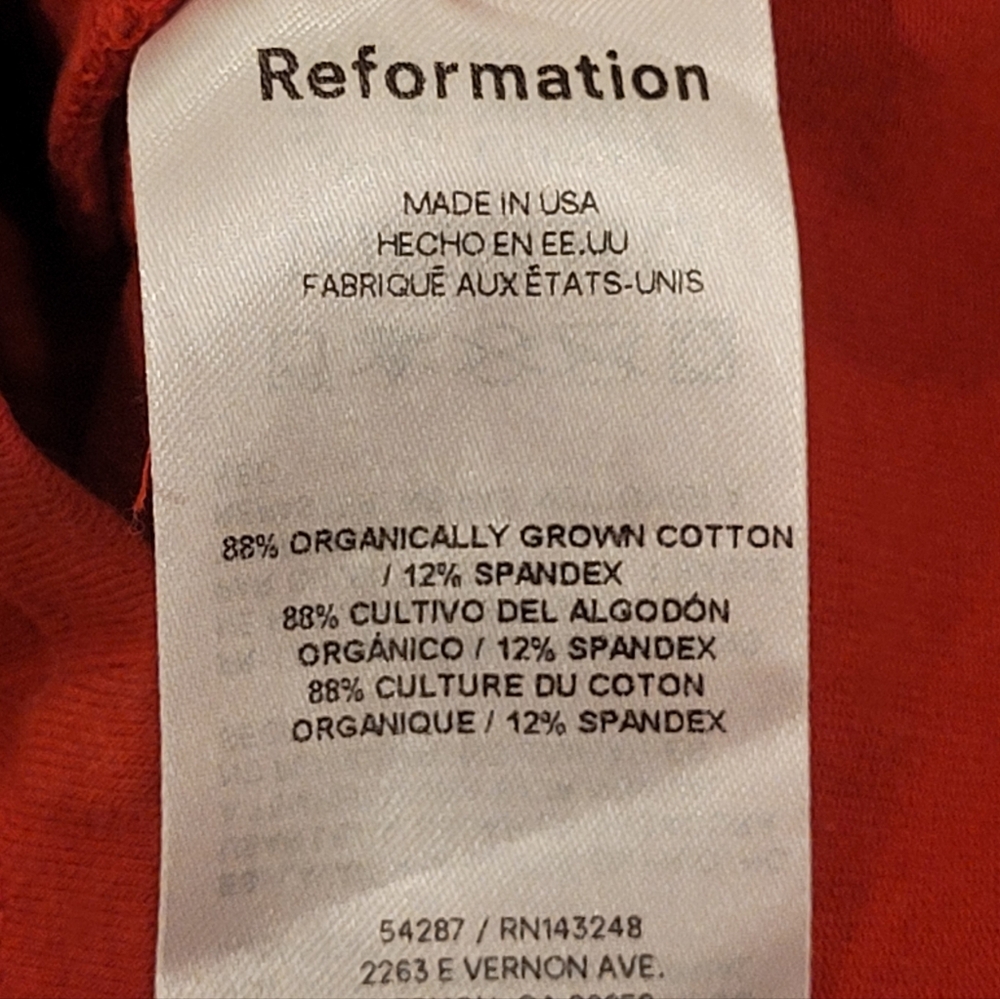 REFORMATION HARLAN KNIT TWO TONE TANK TOP - Picture 6 of 6